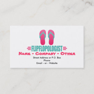 Funny Flipflops Sandals Business Card