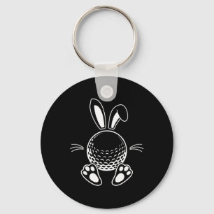 Funny Floppy Bunny Ears Golf Lovers Cute Rabbit Sp Key Ring