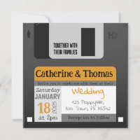Funny Floppy Disc 80s 90s Wedding
