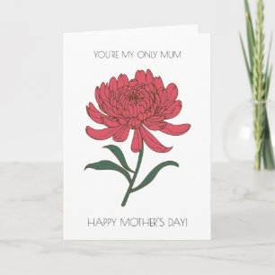Funny Floral Mother's Day Card