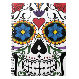 Funny Floral Skull Notebook