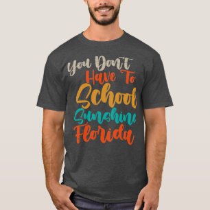Funny Florida Vacation Gift Funny Snow Bird Beach1 T-Shirt