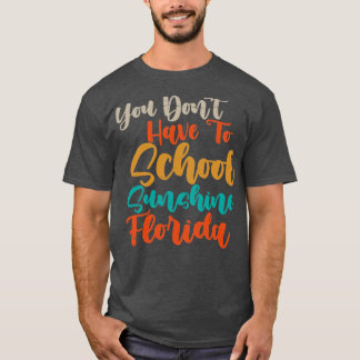 Funny Florida Vacation Gift Funny Snow Bird Beach1 T-Shirt