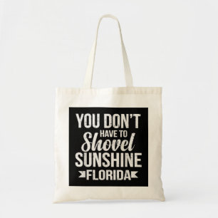 Funny Florida Vacation Gift Funny Snow Bird Beach Tote Bag