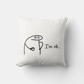 Funny Flork I'm Ok Meme T-Shirt Cushion