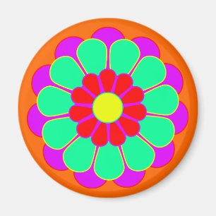 Funny Flower Power Bloom I Magnet