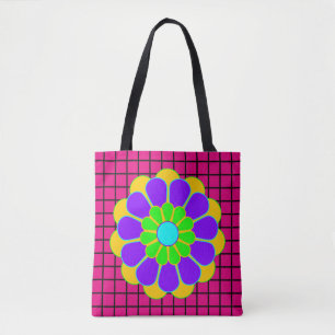 Funny Flower Power Bloom II + your backgr. & idea Tote Bag