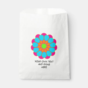 Funny Flower Power Bloom III + your backgr. & idea Favour Bag