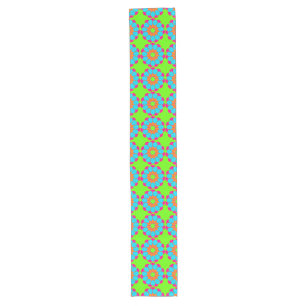 Funny Flower Power Bloom III + your backgr. & idea Long Table Runner