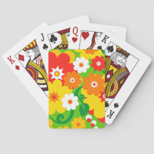 Funny Flower Power Wallpaper + your ideas Playing Cards