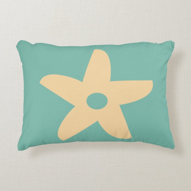 Funny Flower Throw Pillow (Front)