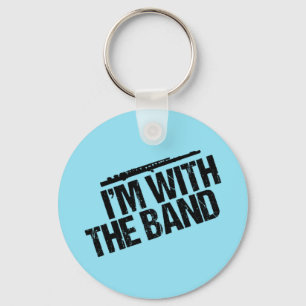 Funny Flute Player Key Ring