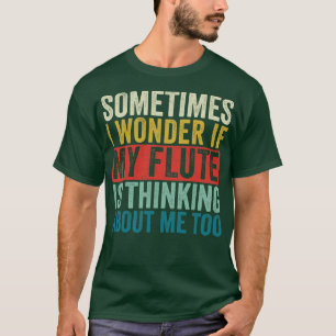 Funny Flute Retro Flautist Design T-Shirt