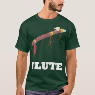 Funny Flutes Cool Vintage Flute Music Instrument D T-Shirt