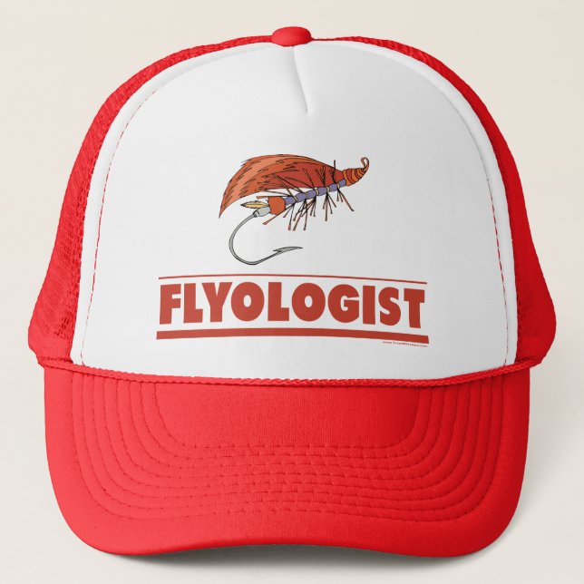 Funny Fly Fishing Trucker Hat (Front)