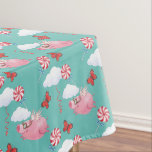Funny Flying Pig Pattern Tablecloth<br><div class="desc">Funny Flying Pig Pattern</div>