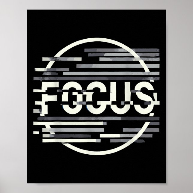 Funny Focus Humour Funny Graphic  Poster (Front)