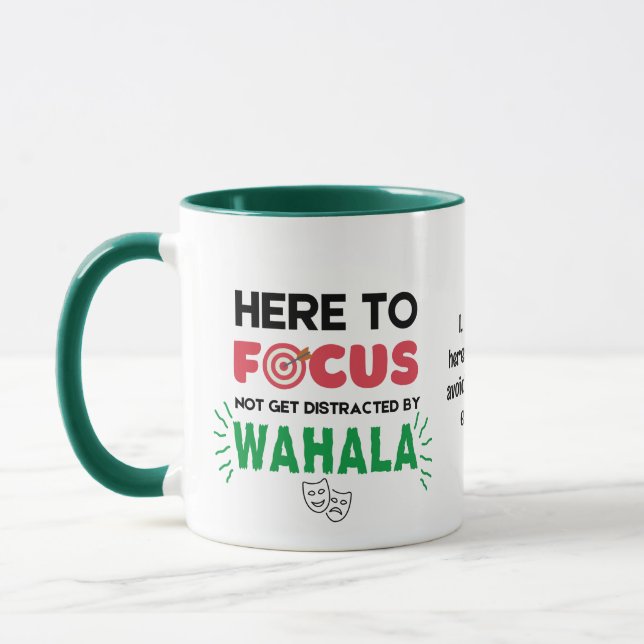 Funny FOCUS NO WAHALA Mug (Left)