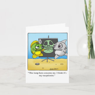 Funny "Foggy Bottom" Get Well Notecard