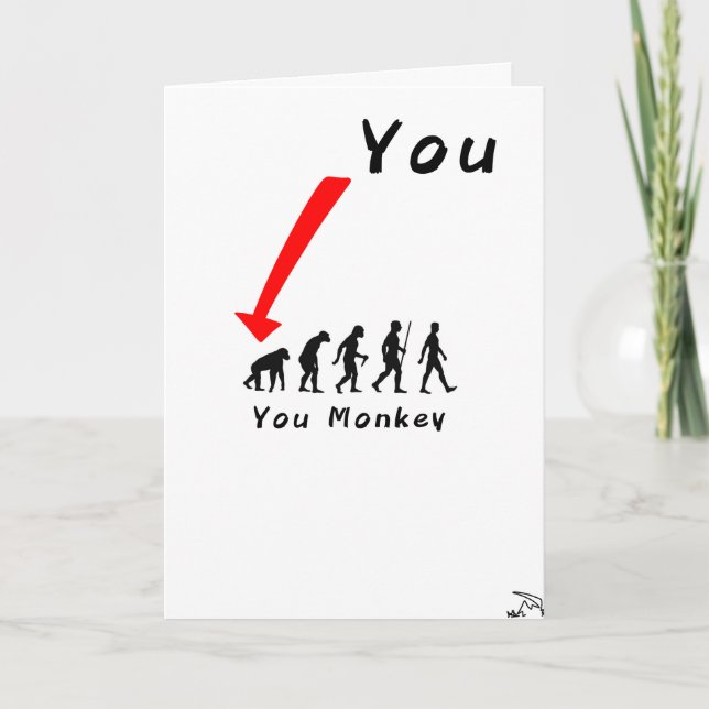 Funny Folded Greeting Card (Front)