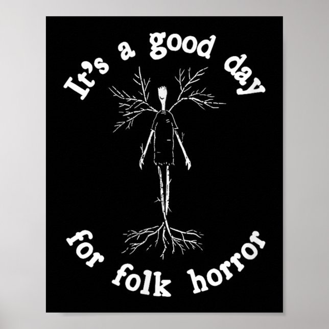 Funny Folk Horror Saying Ancient Pagan Symbol Cree Poster (Front)