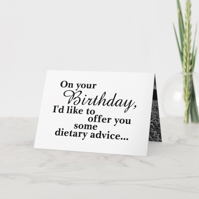 Funny Food Donut Doughnut Happy Birthday Card (Front)