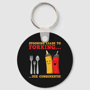 Funny Food Funny Condiments Birth Control Quotes Key Ring