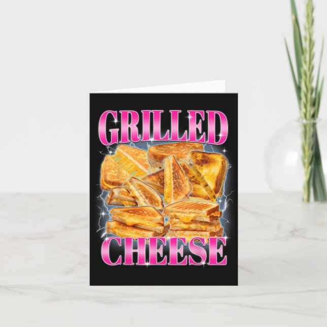 Funny Food Meme Grilled Cheese Sandwiches Food Lov Card (Front)