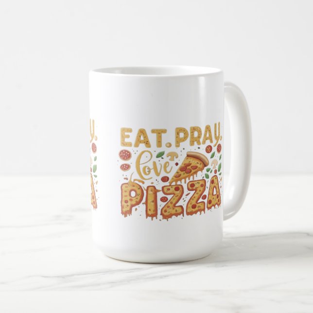 Funny Food Mug - Pizza: A Slice of Heaven (Front Right)