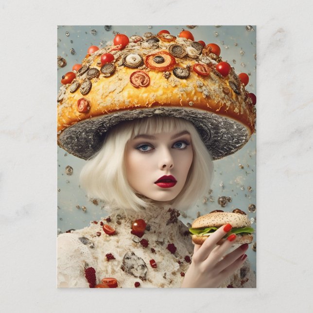 Funny Food Person Postcard (Front)