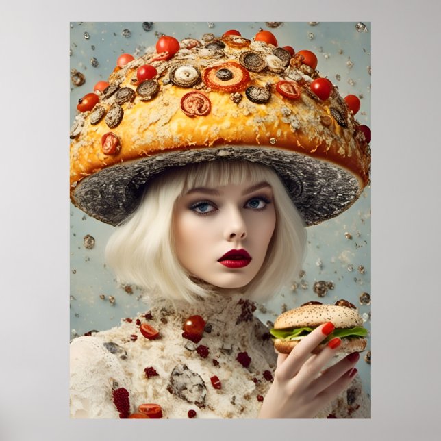 Funny Food Person Poster (Front)