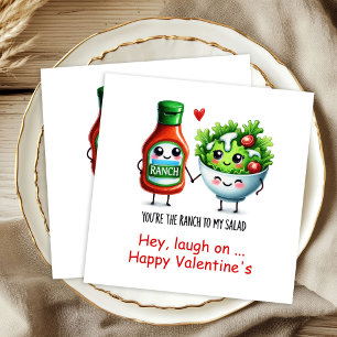 Funny Food Personalized Romantic Love Napkins