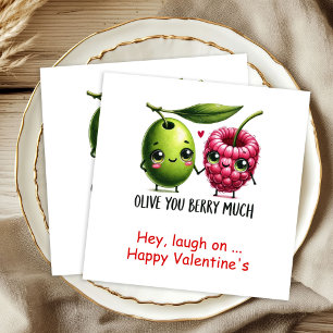 Funny Food Personalized Sweet Valentine Napkins