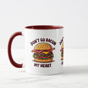 Funny Food Pun Bacon Lover Cheeseburger Design Mug