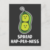 Funny Food Pun Pea Cute Vegetable Joke Happiness