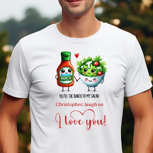 Funny Food Valentine Gift Custom Name T-Shirt