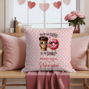 Funny Food Valentine Pillow with Custom Name