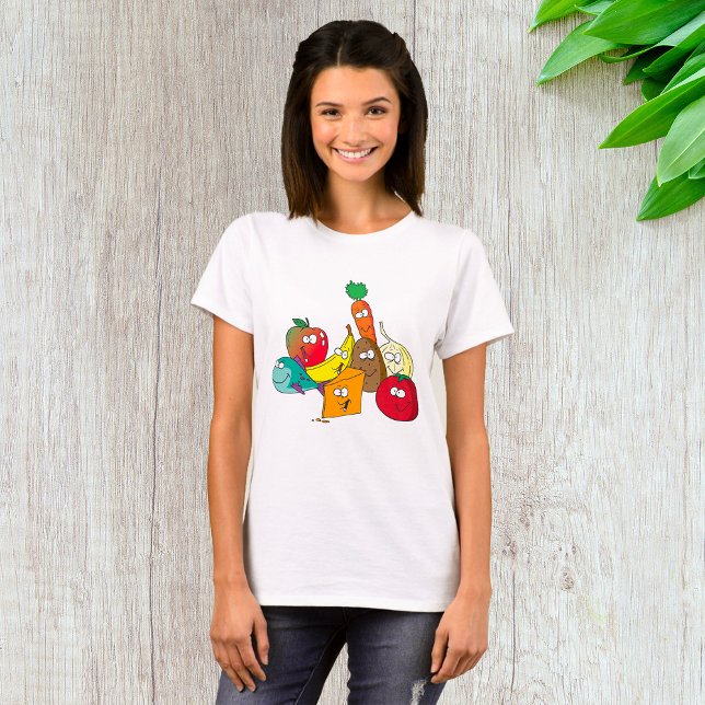 Funny Food With Faces T-Shirt (Creator Uploaded)