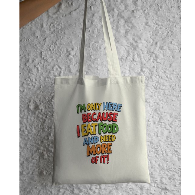 Funny Foodie Gift, Supermarket shopping, humour  Tote Bag (Creator Uploaded)