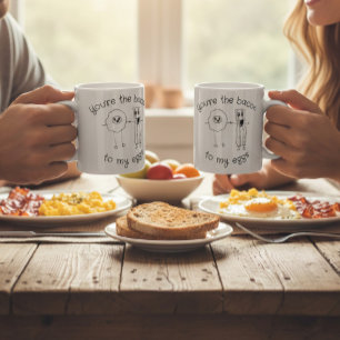 Funny Foodie Soulmate Mug Romantic Bacon & Eggs