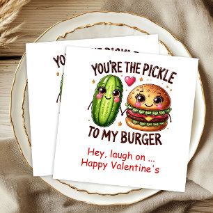 Funny Foods Personalized I Love You Napkins