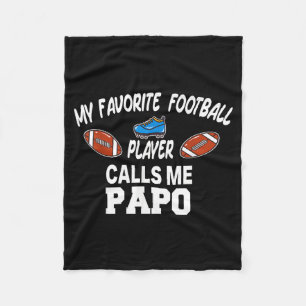 Funny Football Dad Pride Pa Fan Srts Family Fleece Blanket