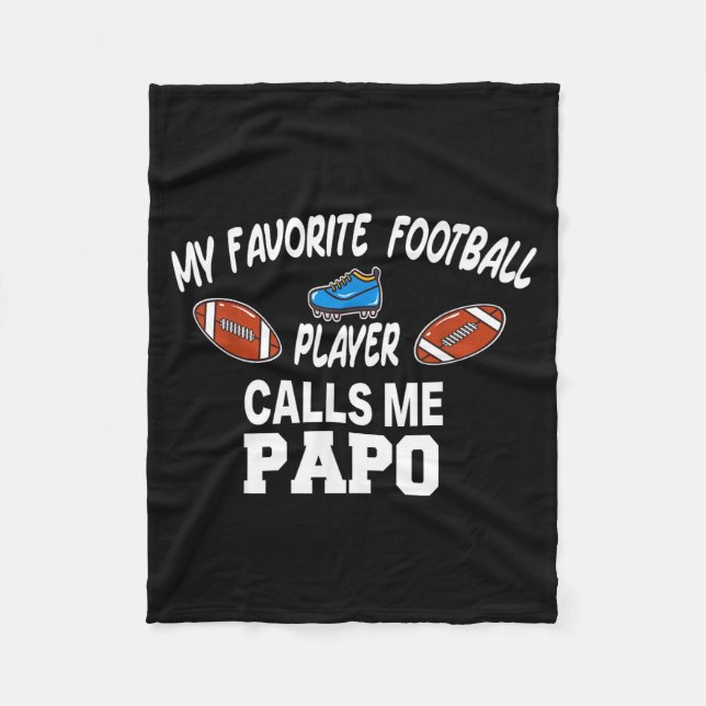Funny Football Dad Pride Pa Fan Srts Family  Fleece Blanket (Front)