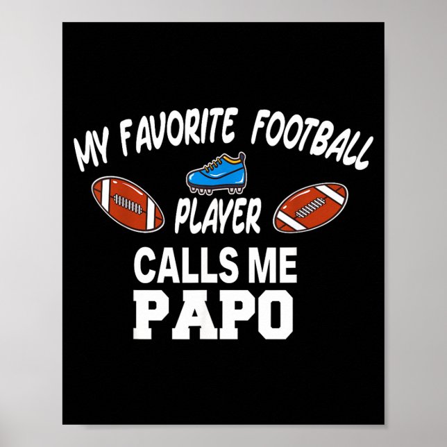 Funny Football Dad Pride Pa Fan Srts Family  Poster (Front)