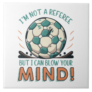 Funny Football Design Ceramic Tile