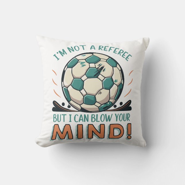 Funny Football Design Cushion (Front)