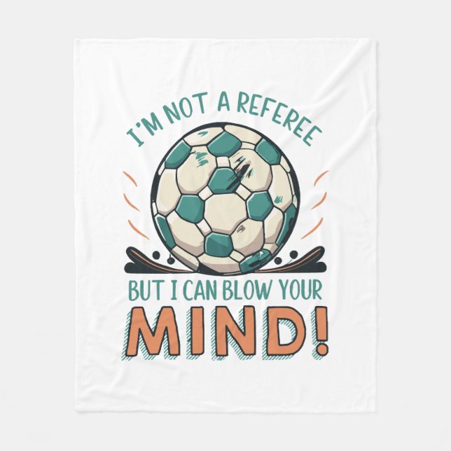 Funny Football Design Fleece Blanket (Front)