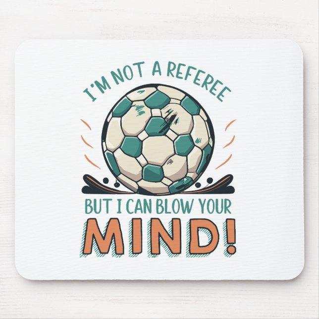 Funny Football Design Mouse Pad (Front)