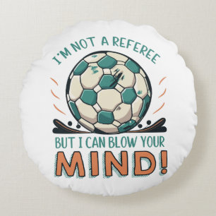 Funny Football Design Round Cushion