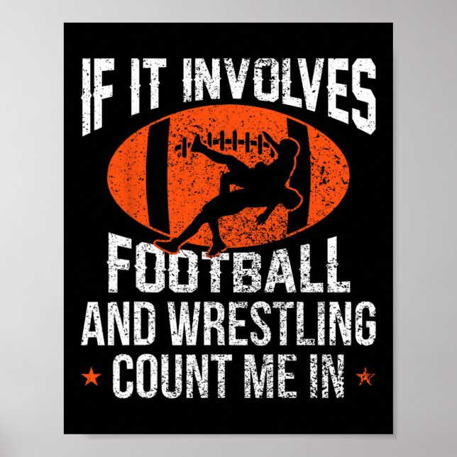 Funny Football Designs For Kids Women - Men Tee Un Poster (Front)